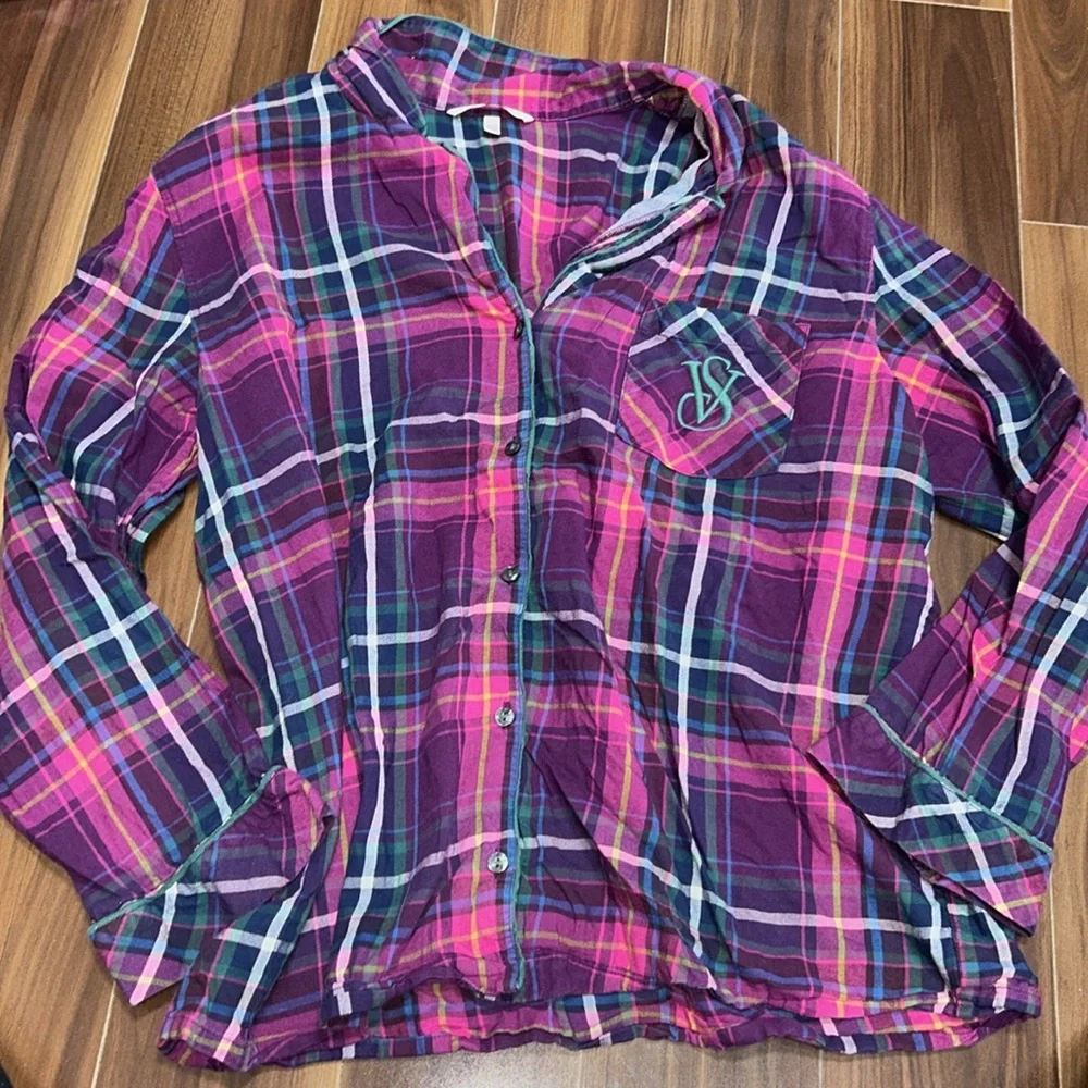 XL LONG / tall Victoria’s Secret pajama top button down